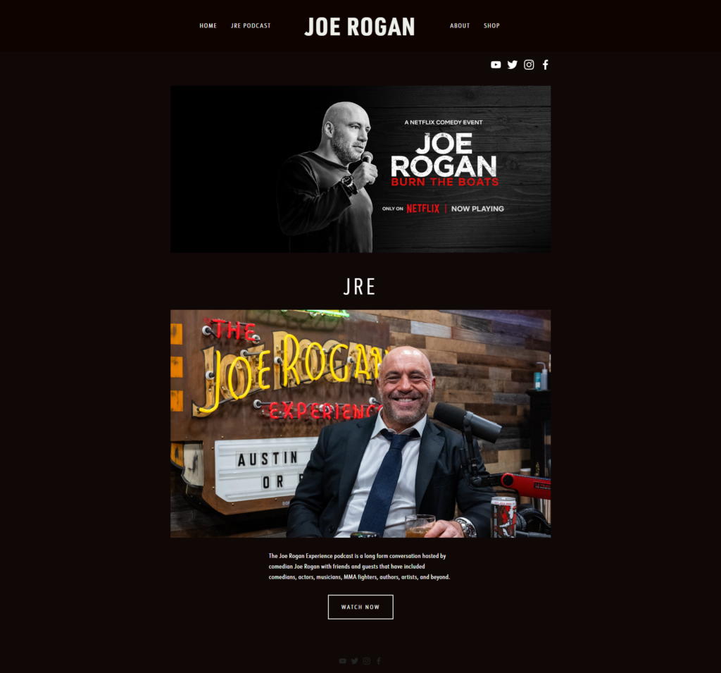 Podcast website