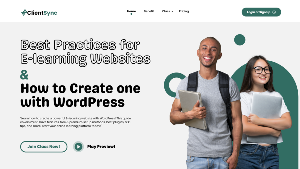Best Practices for E-learning Websites & How to Create one with WordPress