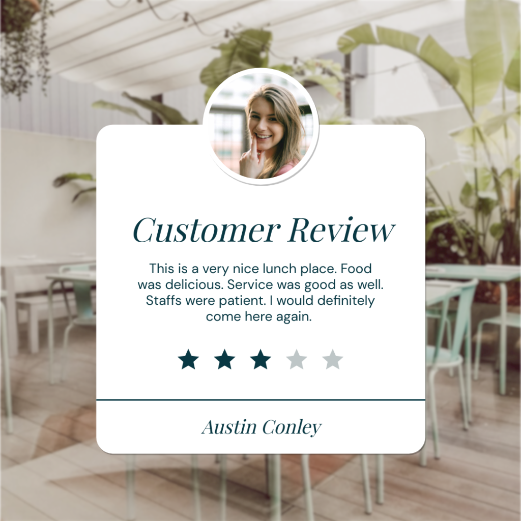 Customer review for Travel Agency Website