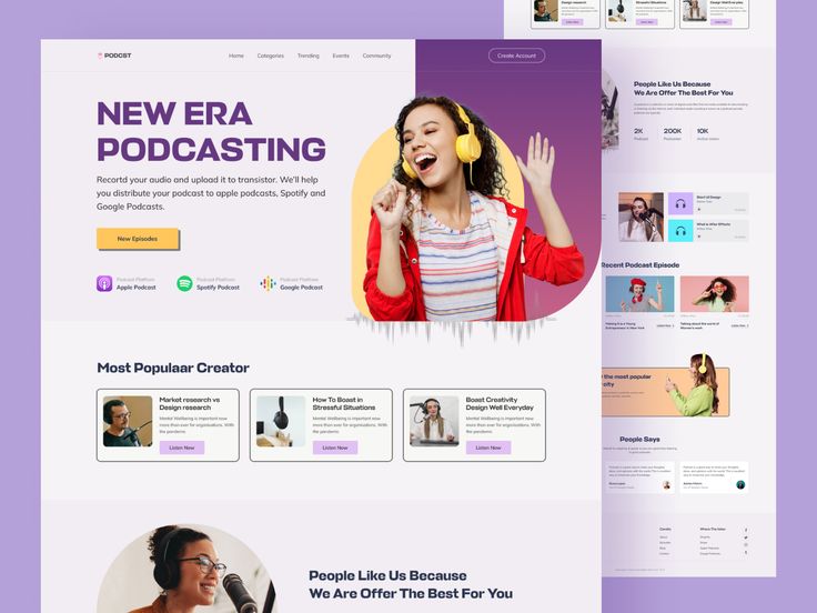 Podcast website